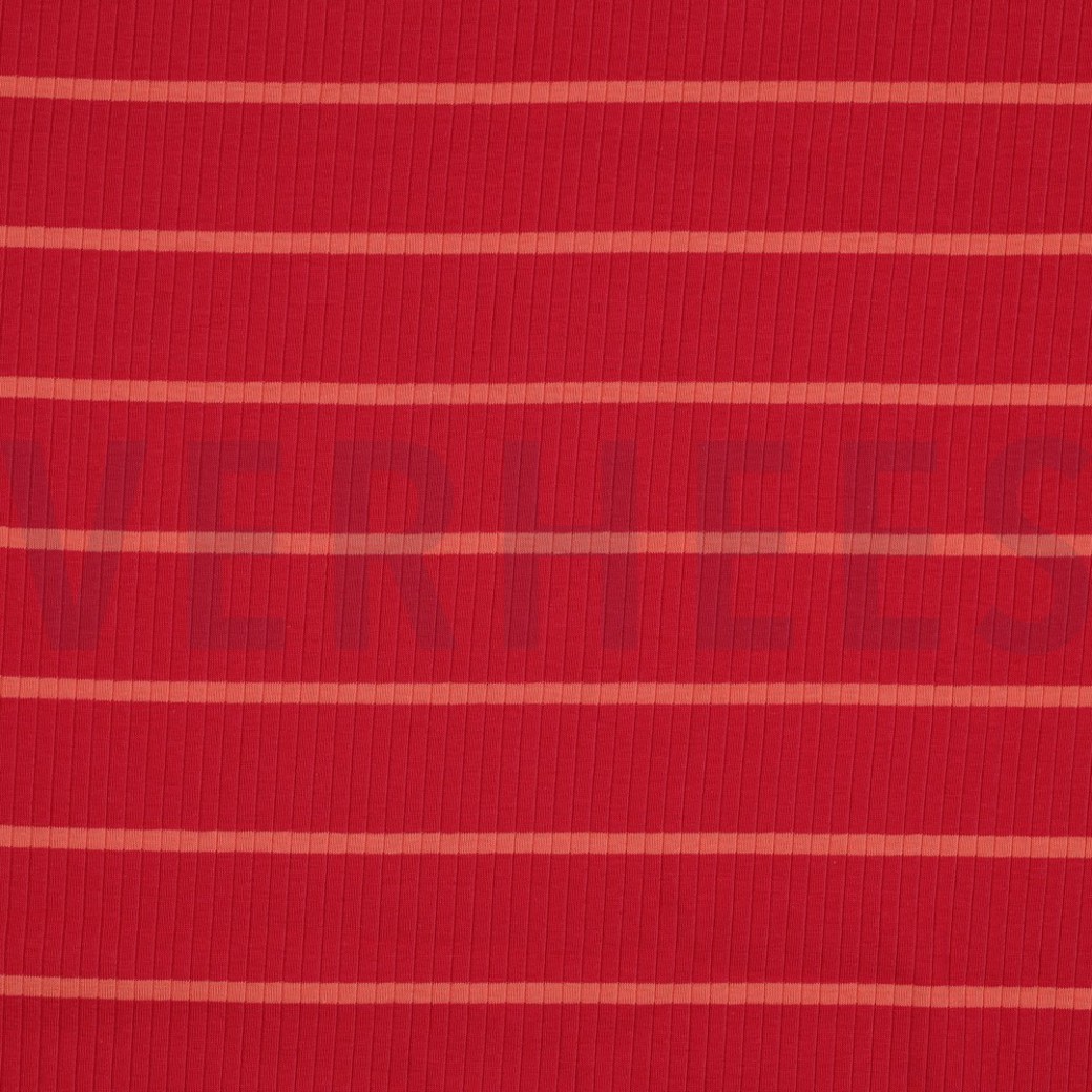 RIB YARN DYED STRIPES MAGENTA /CORAL