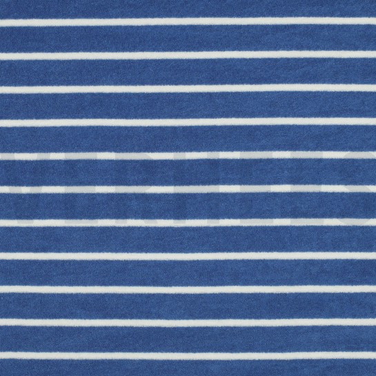 COTTON TOWELLING YARN DYED STRIPES LIGHT BLUE #7