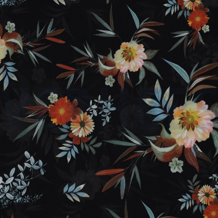 VISCOSE RADIANCE DIGITAAL BLOEMEN MULTICOLOR (hover)