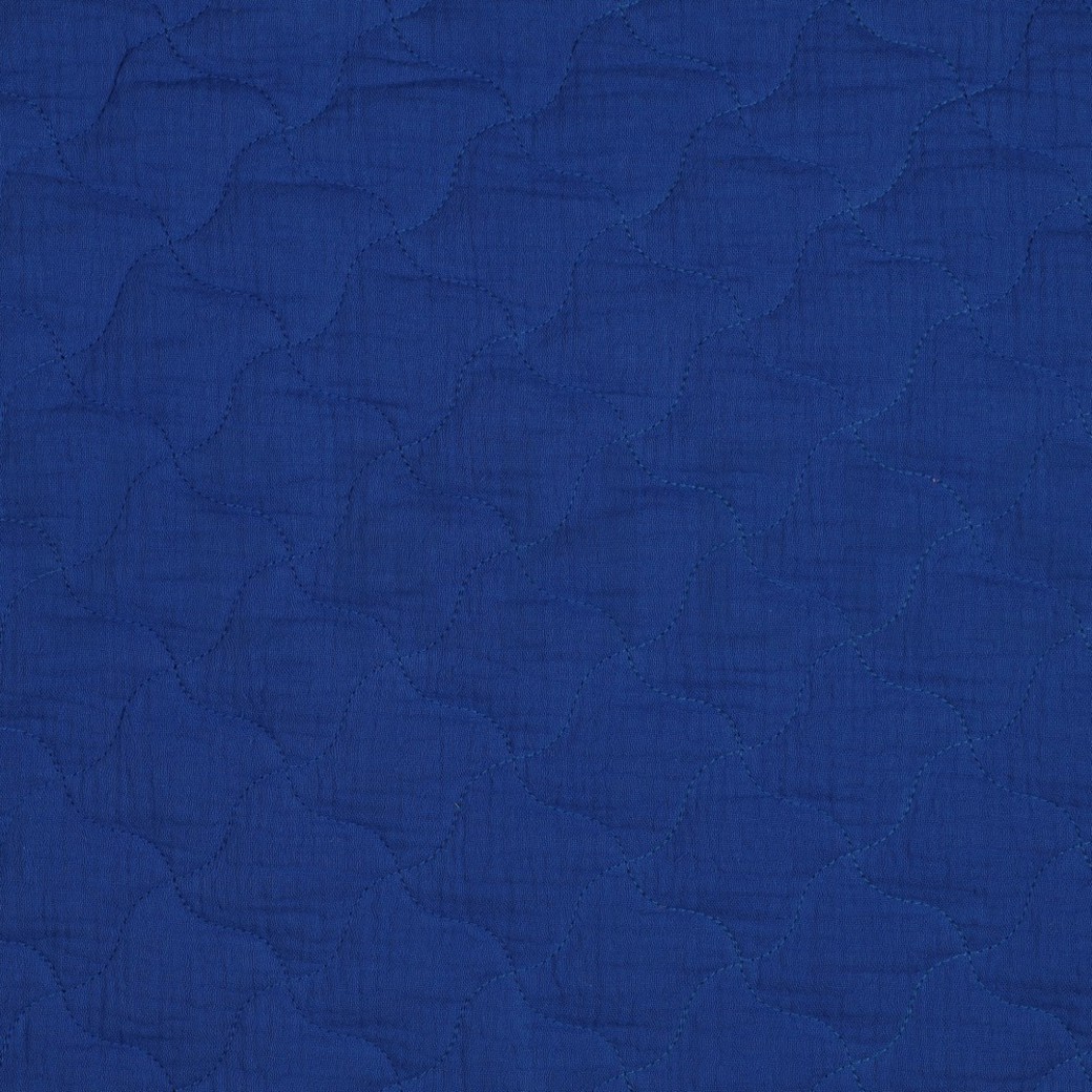 DOUBLE GAUZE QUILT COBALT
