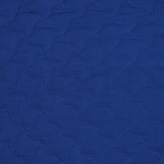 DOUBLE GAUZE QUILT COBALT #7