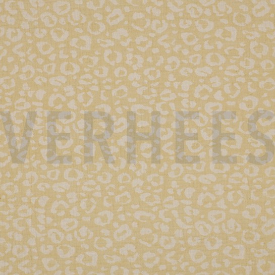 MUSSELIN JACQUARD TIERHAUT GELB / ECRU #7
