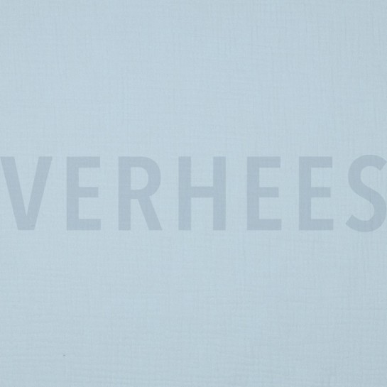 DOUBLE GAZE DE COTON 160CM BLEU #7