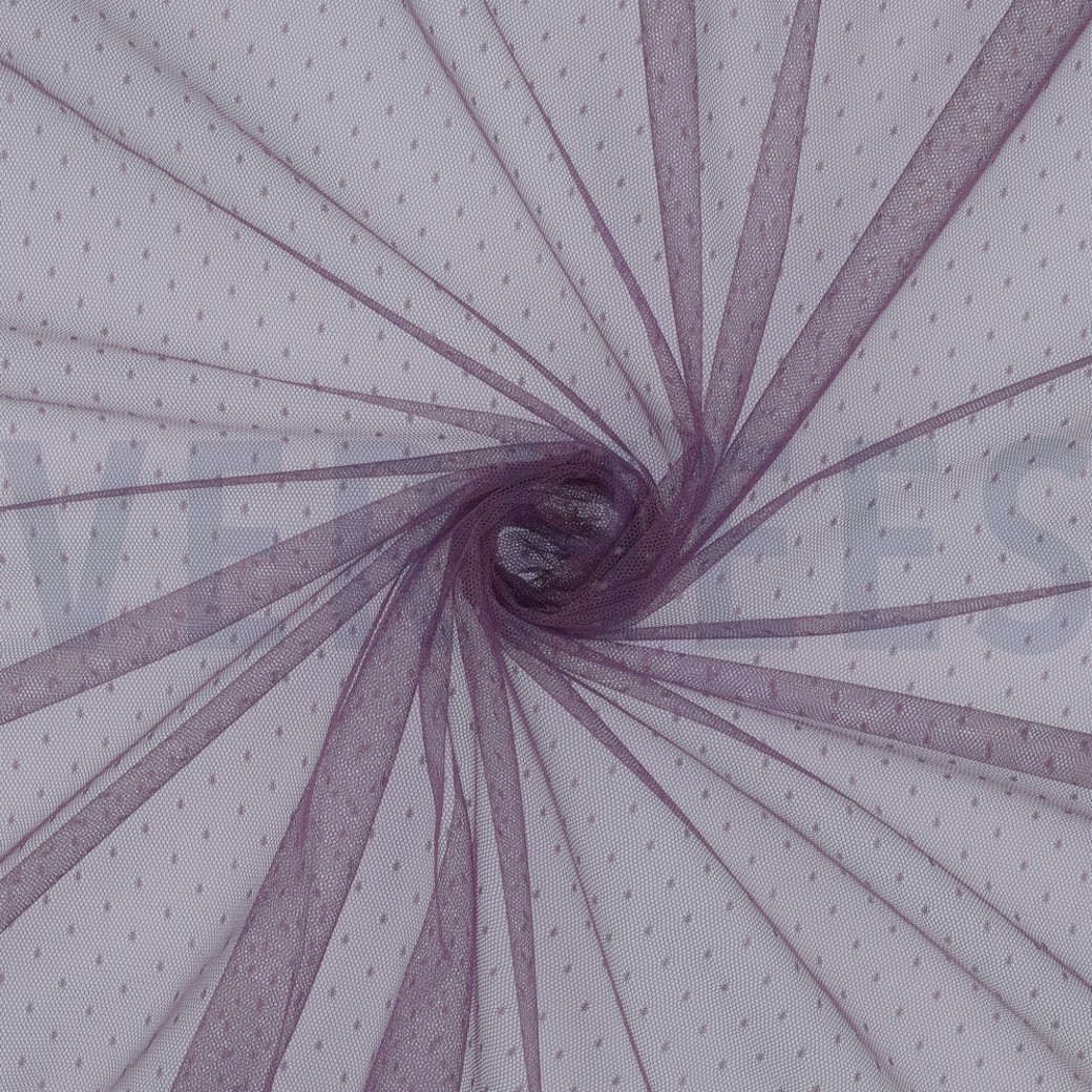 FINE TULE DOT LILAC