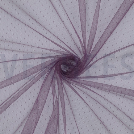 FEINER TÜLL PUNKTE LILA (hover)