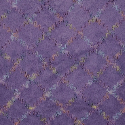 FAUX FUR WITH TULE MULTI COLOUR LILAC (hover)