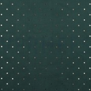 BABYCORD GOLD FOIL DOT DARK GREEN (thumbnail)