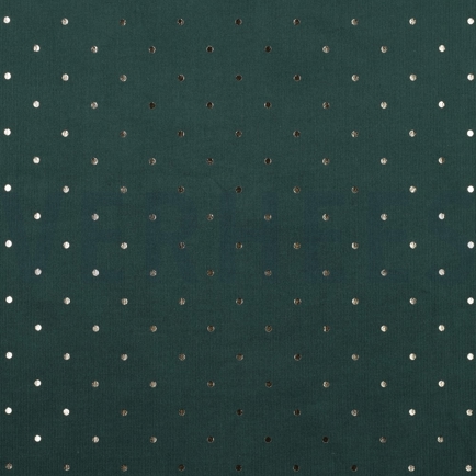 BABYCORD GOLD FOIL DOT DARK GREEN (hover)