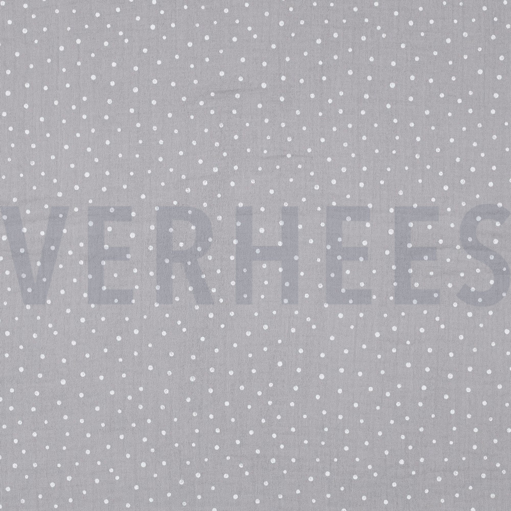 DOUBLE GAUZE LITTLE DOTS GREY (high resolution)