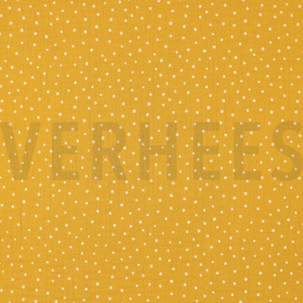 DOUBLE GAUZE LITTLE DOTS OCHRE (hover)