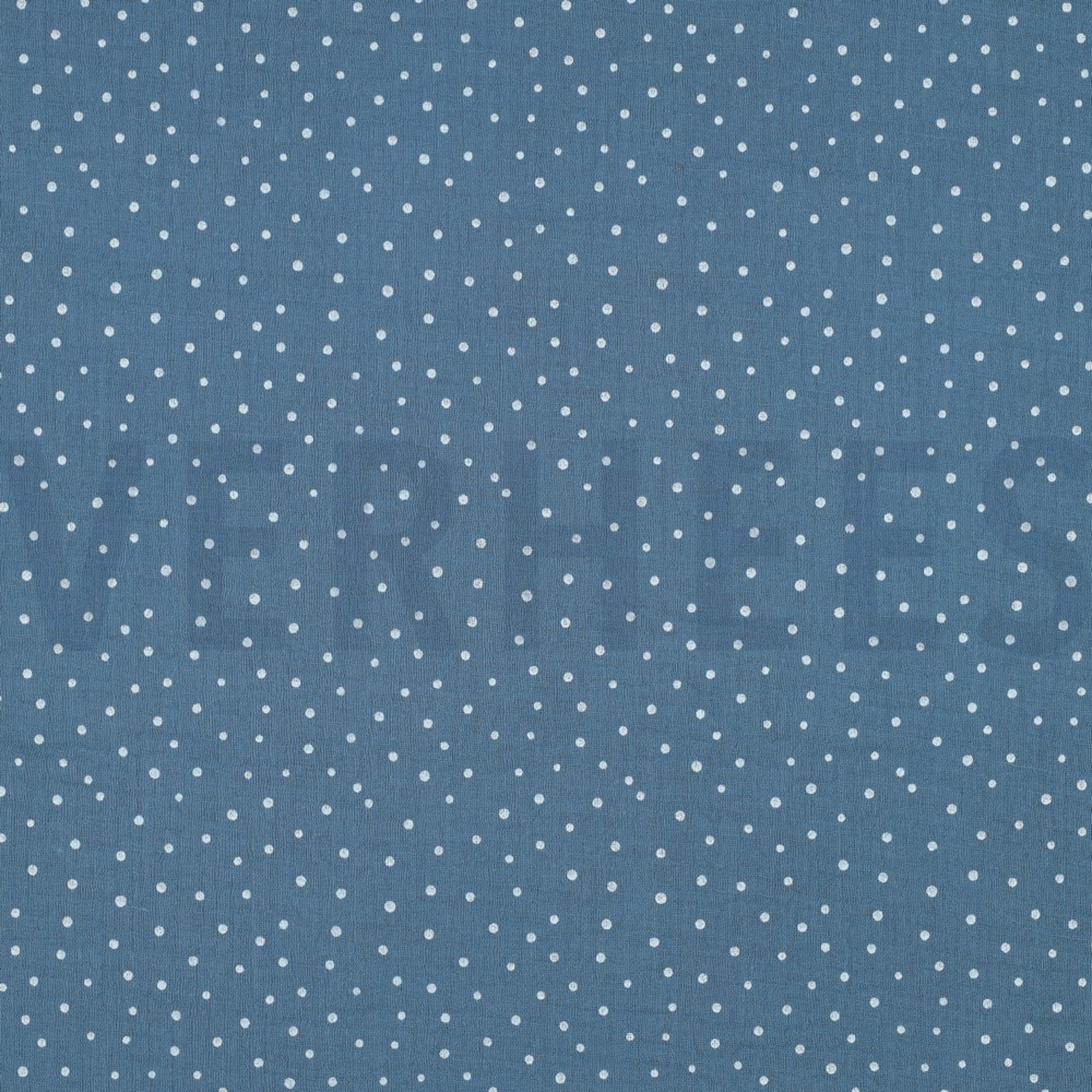 DOUBLE GAUZE LITTLE DOTS BLUE (high resolution)