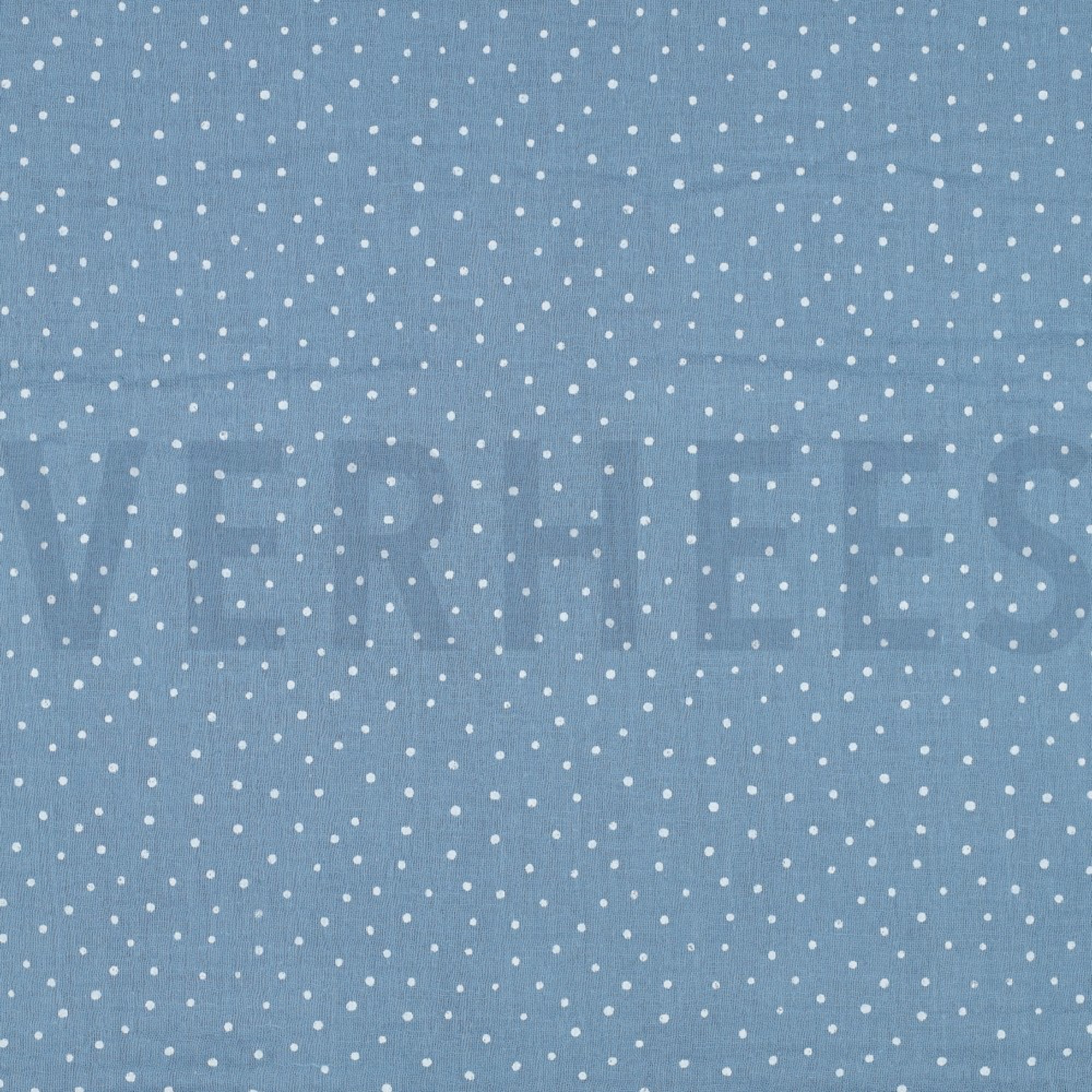 DOUBLE GAUZE LITTLE DOTS LIGHT BLUE (high resolution)
