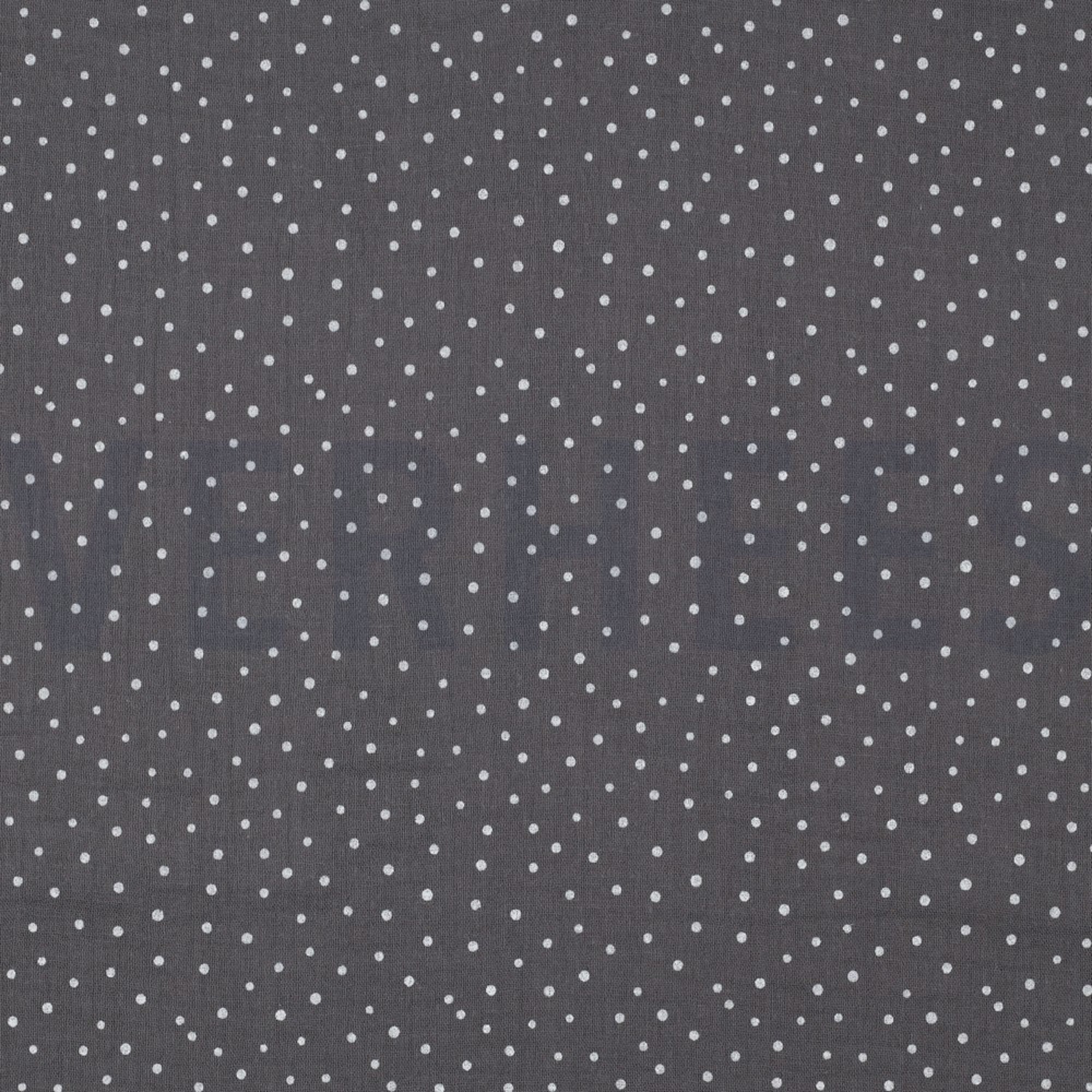 DOUBLE GAUZE LITTLE DOTS DARK GREY (high resolution)
