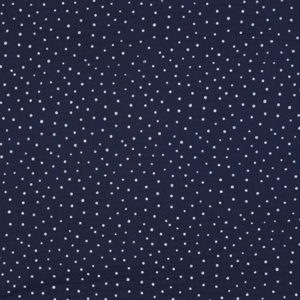 DOUBLE GAUZE LITTLE DOTS NAVY (hover)