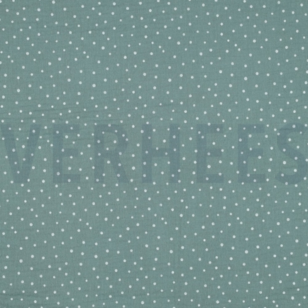 DOUBLE GAUZE LITTLE DOTS OLD GREEN (hover)