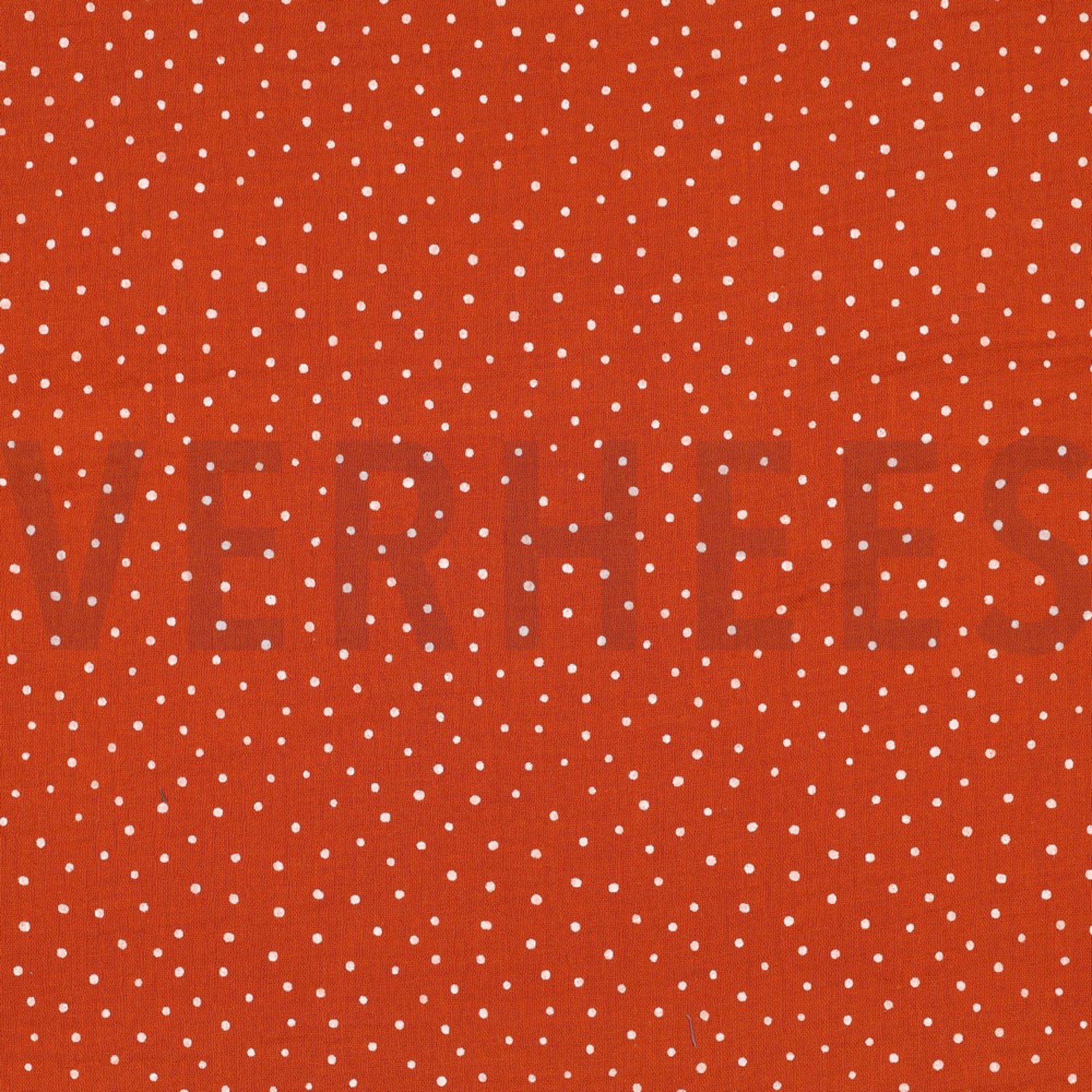 DOUBLE GAUZE LITTLE DOTS RUST (high resolution)