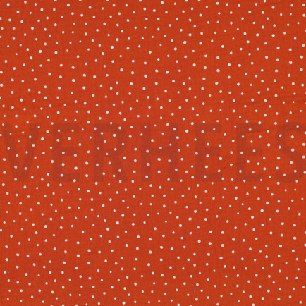 DOUBLE GAUZE LITTLE DOTS RUST (hover)