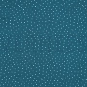 DOUBLE GAUZE LITTLE DOTS PETROL (thumbnail)