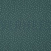 DOUBLE GAUZE LITTLE DOTS DARK GREEN (thumbnail)