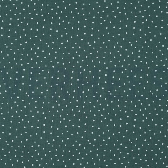 MUSSELIN KLEINE PUNKTE DUNKELGRÜN #7