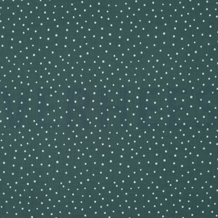 DOUBLE GAUZE LITTLE DOTS DARK GREEN (hover)
