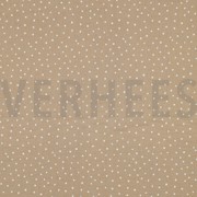 DOUBLE GAUZE LITTLE DOTS BEIGE (thumbnail)
