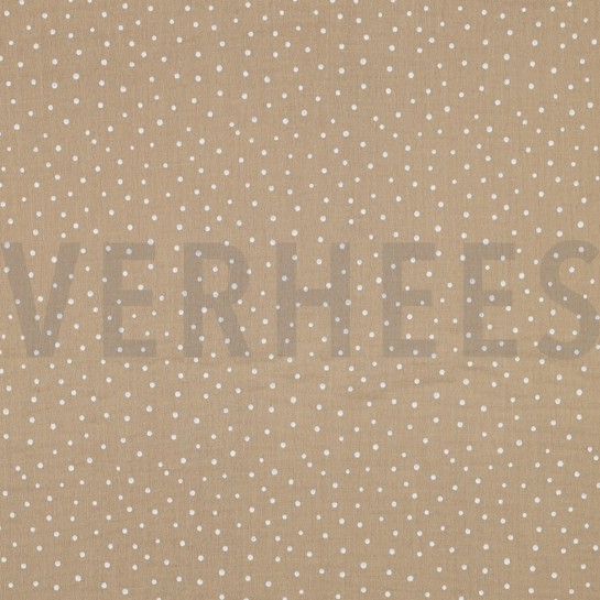 DOUBLE GAUZE LITTLE DOTS BEIGE #7