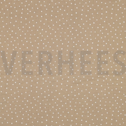 DOUBLE GAUZE LITTLE DOTS BEIGE (hover)