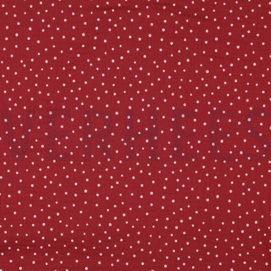 DOUBLE GAUZE LITTLE DOTS BERRY #7