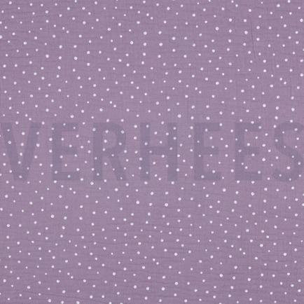 DOUBLE GAUZE LITTLE DOTS OLD MAUVE (hover)