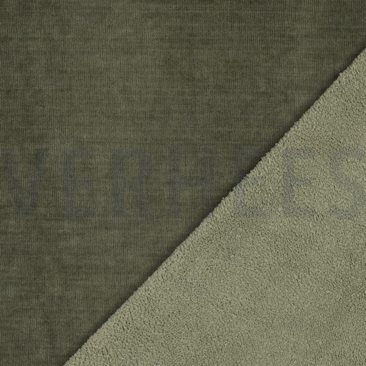 DOUBLE SIDED KNITTED VELOURS SHERPA