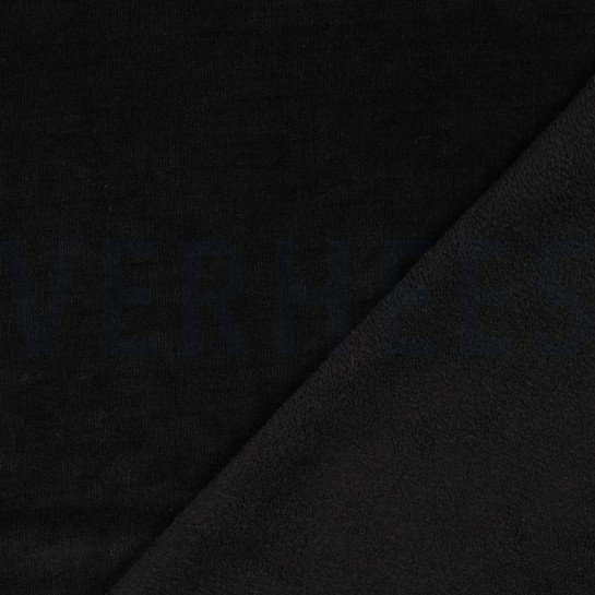 DOUBLE SIDED KNITTED VELOURS SHERPA BLACK #7
