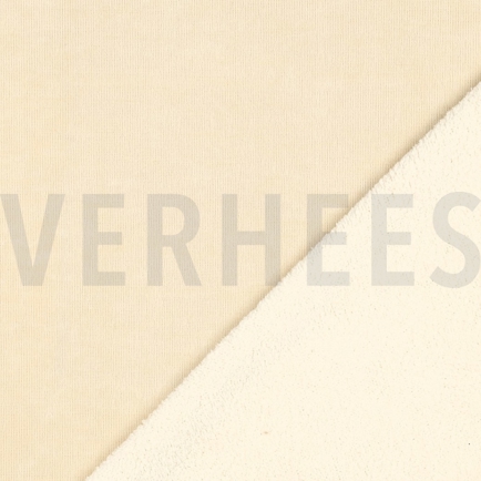 DOUBLE SIDED KNITTED VELOURS SHERPA SAND (hover)