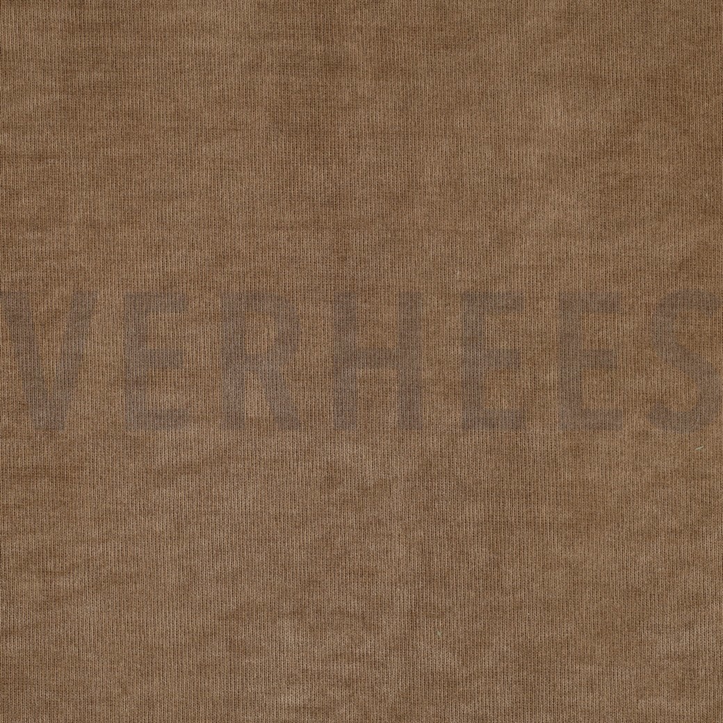 DOUBLE SIDED KNITTED VELOURS SHERPA TAUPE