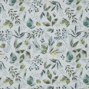 VISCOSE DOBBY DIGITAL LEAVES WHITE (thumbnail)