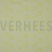 COTTON VOILE EMBROIDERY FLOWERS YELLOW (thumbnail)
