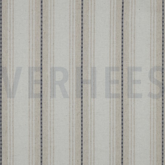 LEINEN VISKOSE STREIFEN MARINEBLAU #7