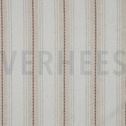 LEINEN VISKOSE STREIFEN BRAUN (hover)