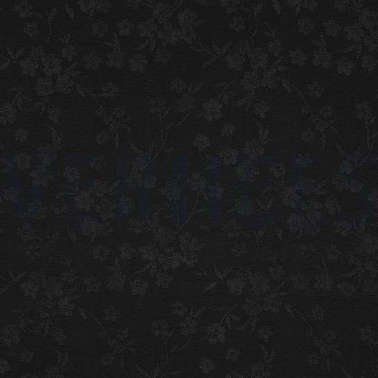 VISCOSE JACQUARD FLEURS NOIR #7