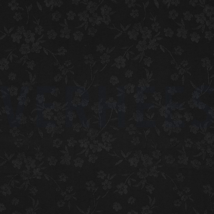 VISCOSE JACQUARD FLOWERS BLACK (hover)