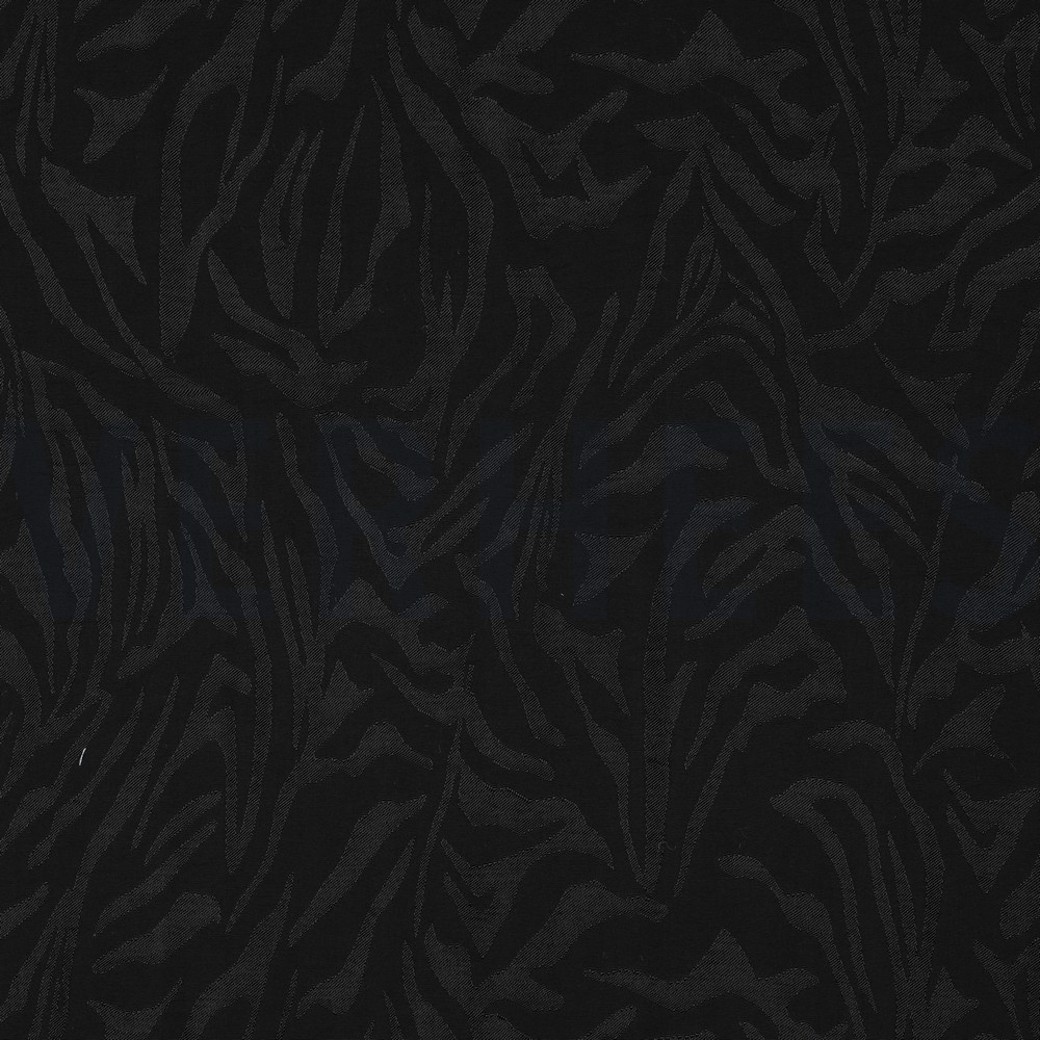 VISCOSE JACQUARD ANIMAL SKIN BLACK