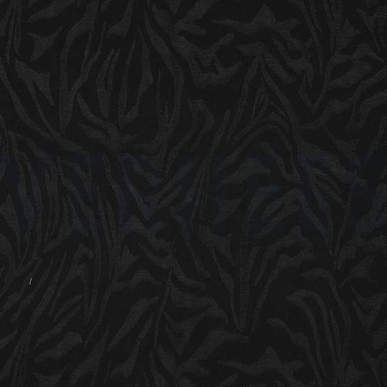 VISKOSE JACQUARD TIERHAUT SCHWARZ #7