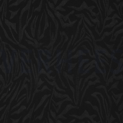 VISCOSE JACQUARD ANIMAL SKIN BLACK (hover)