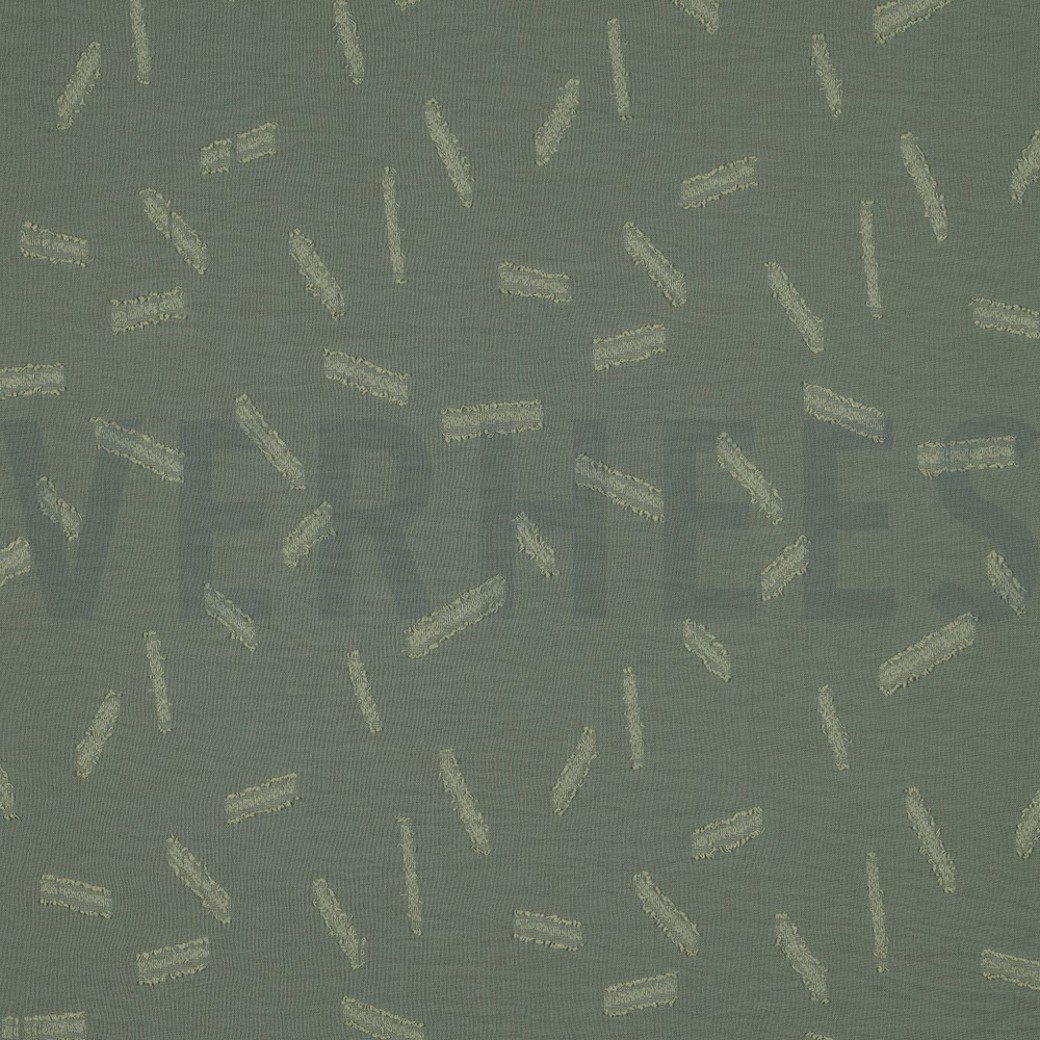 DOBBY JACQUARD STRIPES BASIL