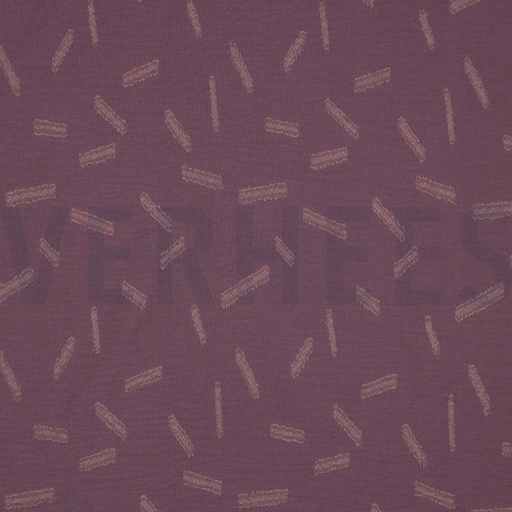 DOBBY JACQUARD STRIPES ROSEWOOD