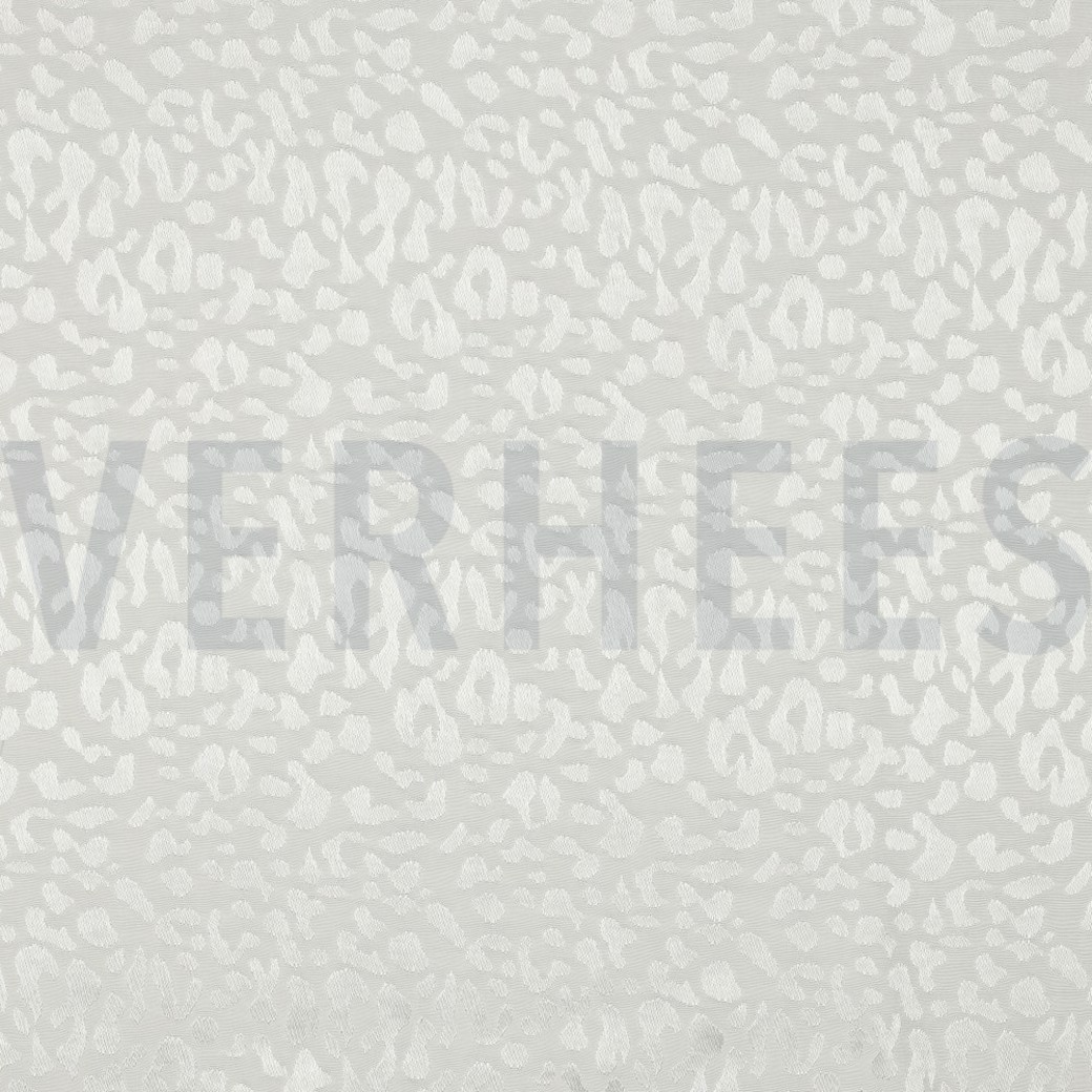 VISCOSE JACQUARD ANIMAL SKIN ECRU
