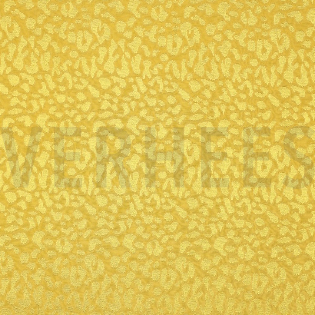 VISCOSE JACQUARD ANIMAL SKIN LEMON