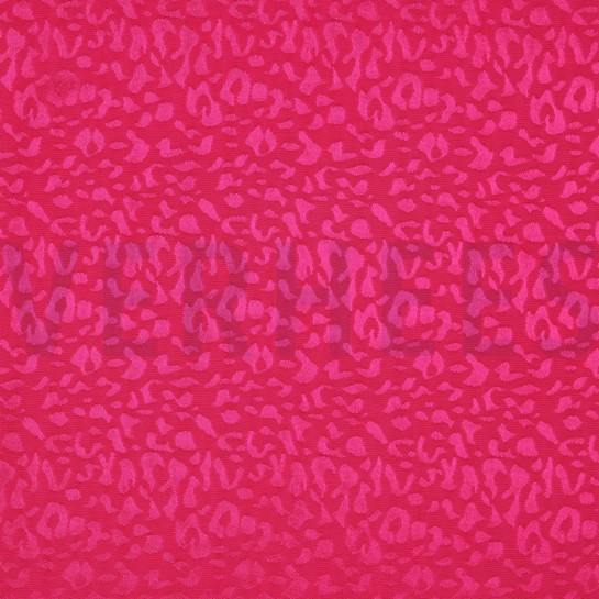 VISCOSE JACQUARD ANIMAL SKIN FUCHSIA #7