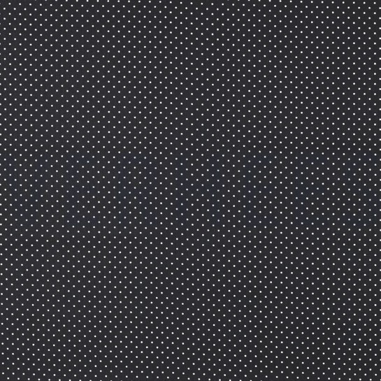 BAUMWOLLE POPELINE KLEINE PUNKTE SCHWARZ #7