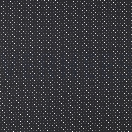 BAUMWOLLE POPELINE KLEINE PUNKTE SCHWARZ (hover)
